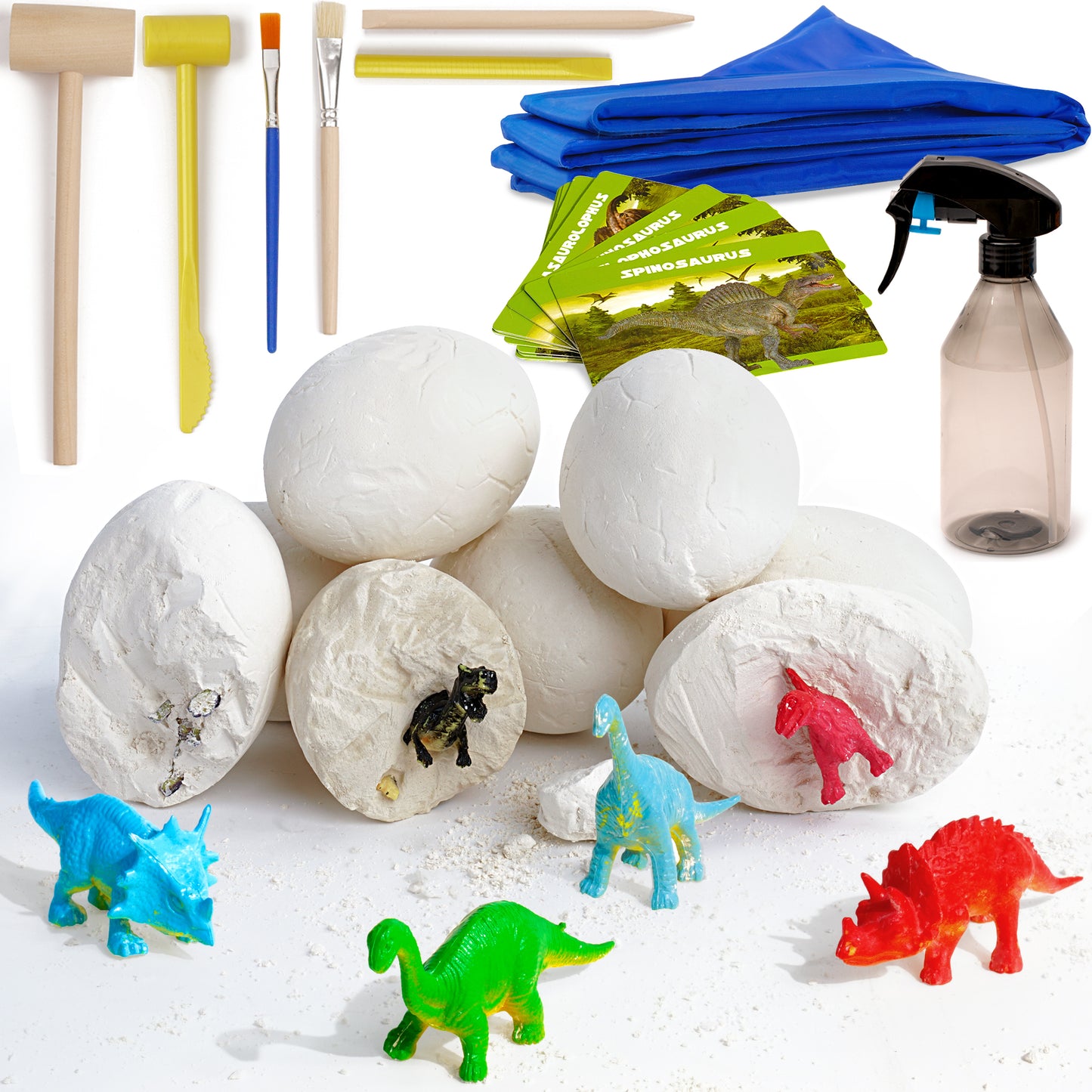Robotime 12 Pcs Dino Eggs With 2 Sets of Tools Creative Toys For Kids Children DIY Home US Stock Dropshipping